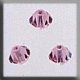 13031 Crystal Treasures-Rondele 4mm Lt Rose Ab (Qty. 3) THUMBNAIL
